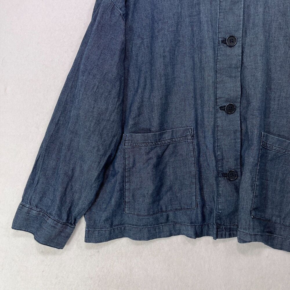 Eileen Fisher Indigo Jean Jacket - Picture 11 of 11